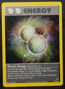 2002 Pokemon Miracle Energy 16/105 Neo Destiny Holo Rare Unlimited NM Swirl - Image 5