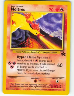 Moltres - #21 WOTC Black Star Promo - Pokemon TCG - 2000 - Image 1