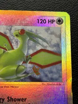 2003 Pokemon FLYGON 4/97 Ex Dragon Set REVERSE HOLO Foil Rare Card e-Reader HP - Image 2
