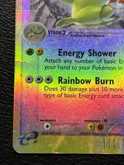 2003 Pokemon FLYGON 4/97 Ex Dragon Set REVERSE HOLO Foil Rare Card e-Reader HP - Image 4