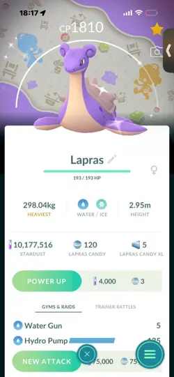 Pokemon Go Shiny Lapras ( Background) - Image 1