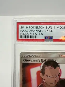 2019 POKEMON SUN & MOON HIDDEN FATES #67 FA/GIOVANNI'S EXILE PSA 10 GEM MINT - Image 5