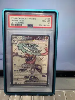 2024 POKEMON TWM EN-TWILIGHT MASQUERADE ULTRA RARE #198 GRENINJA EX PSA 10 - Image 1