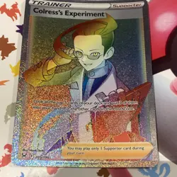 Pokemon TCG Colress's Experiment Sword & Shield Lost Origin 205/196 Secret Rare - Image 1