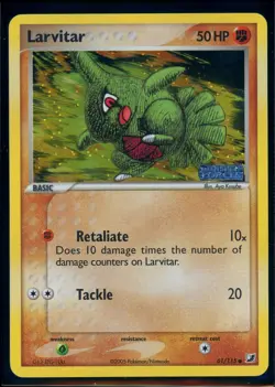 Pokemon EX UNSEEN FORCES - #61/115 Larvitar - Reverse Holo - ENG - NM/M - Image 1