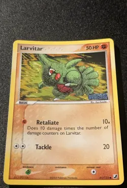 Pokemon EX UNSEEN FORCES - #61/115 Larvitar - Reverse Holo - ENG - NM/M - Image 4