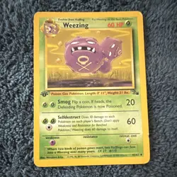 Wizards of the Coast Weezing 45/62 Base Set Stage 1 60 HP Pokemon TCG - Image 1