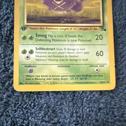 Wizards of the Coast Weezing 45/62 Base Set Stage 1 60 HP Pokemon TCG - Image 3