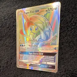 Pokemon Tapu Fini GX Full Art Secret Rare Holo SM Burning Shadows 152/147 HP170 - Image 2