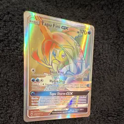 Pokemon Tapu Fini GX Full Art Secret Rare Holo SM Burning Shadows 152/147 HP170 - Image 3