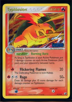 Pokemon EX UNSEEN FORCES - #17/115 Typhlosion - Reverse Holo - ENG - Near Mint - Image 1
