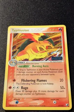 Pokemon EX UNSEEN FORCES - #17/115 Typhlosion - Reverse Holo - ENG - Near Mint - Image 4