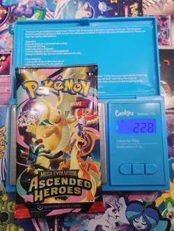 EXTREMELY HEAVY! 22.8g GOD PACKUUU Ascended Heroes Pokemon TCG Booster (SEALED) - Image 1