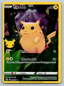 Pokemon TCG: Pikachu 005/025 Celebrations Holo 25th Anniversary - LP - Image 1