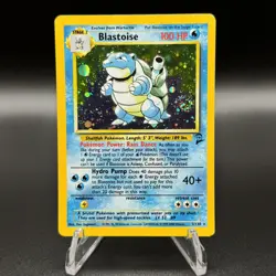 Pokemon TCG - Blastoise 2/130 Holo - Base Set 2 With Swirl 🌀 - Image 1