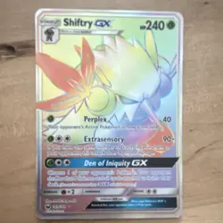 Pokemon Shiftry GX Rainbow Rare Full Art Holo Sm-Celestial Storm 169/168 - Image 1