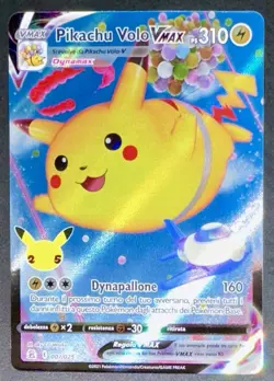 POKEMON PIKACHU VOLO VMAX 007/025 25th ANNIVERSARY CELEBRATIONS ITALIANO NM - Image 1