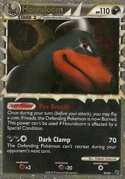 Moderately Played Houndoom Prime - 82/90 - Super Rare Holo Pokemon Undaunted - Image 1