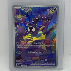 Pokemon Gastly 177/162 SV05 Temporal Forces Illustration Rare Full Art Holo 2024 - Image 1