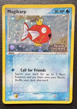 Pokemon Magikarp 65/109 Reverse Holo Team Rocket Returns STAMPED 2004 NM - Image 1