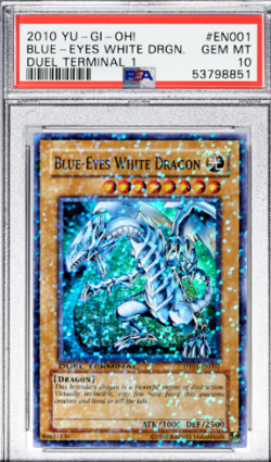 Yugioh Blue Eyes White Dragon DT01-EN001 Duel Terminal 1 PSA 10 GEM MINT - Image 1