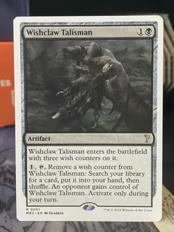 Wishclaw Talisman White Border Mystery Booster 2 MTG Magic Card - Image 1