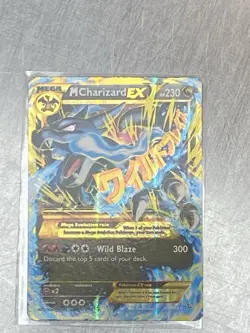 Mega M Charizard EX HOLO Pokemon Card 108/111 Flashfire HP 230 Ultra Rare - Image 1