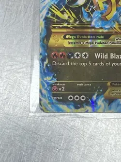 Mega M Charizard EX HOLO Pokemon Card 108/111 Flashfire HP 230 Ultra Rare - Image 2