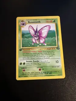 Pokemon Card - Jungle 29/64 - VENOMOTH (rare) **1st Edition** RARE! - NM/Mint - Image 1