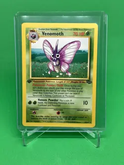 VENOMOTH Pokemon Card - WOTC - 1st Edition - Jungle - 29/64 - NM - Image 1