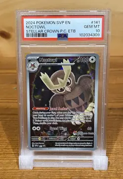 Noctowl - 141 (Pokemon Center Exclusive) Scarlet & Violet Promo - PSA 10 GEM💎 - Image 1