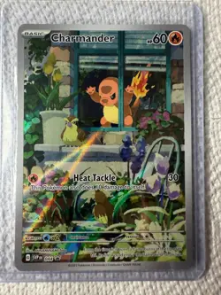 Charmander - 044 - Pokemon Scarlet and Violet Promo Illustration Rare Card NM - Image 1