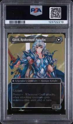 2025 MTG FF SURGE FOIL CECIL, DARK KNIGHT/CECIL, REDEEMED PALADIN PSA 10 - Image 3