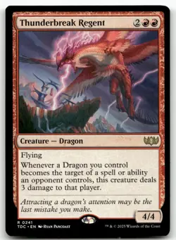 Thunderbreak Regent #241 MTG Tarkir Dragonstorm TDC NM X1 - Image 1