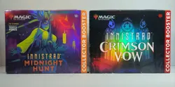 Magic Innistrad Collector Boosters: Crimson Vow Black-Tie + Midnight Hunt Sealed - Image 1