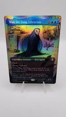 Wan Shi Tong, Librarian FOIL Borderless 320 Avatar TLA MTG Mythic Unplayed Mint - Image 1