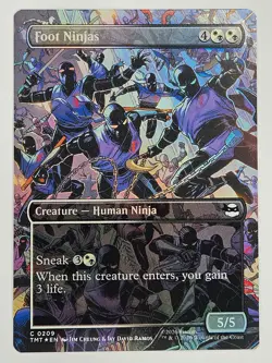 Magic: The Gathering TMT CF 0209 Foot Ninjas (Borderless) Foil TMNT - Image 1