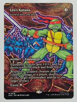 Magic: The Gathering PZA M 0018 Leo's Katana (Borderless) TMNT - Image 1