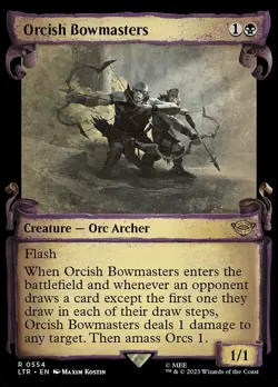 [1x] Orcish Bowmasters - Foil - Showcase Scrolls Near Mint, English Lord of the - Image 1
