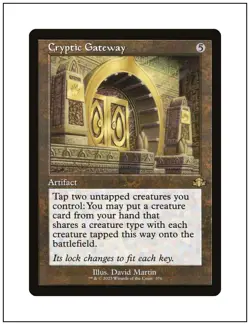 1x Cryptic Gateway, Retro Frame Art, Magic MTG NM - Image 1