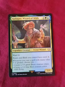Radagast, Wizard of Wilds 0066 Non Foil Rare LOTR Commander MTG Near Mint - Image 3