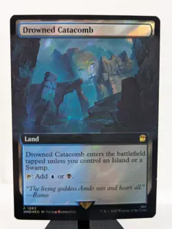 MTG Drowned Catacomb - Extended Art - (Surge Foil) Foil NM Doctor Who - Image 1