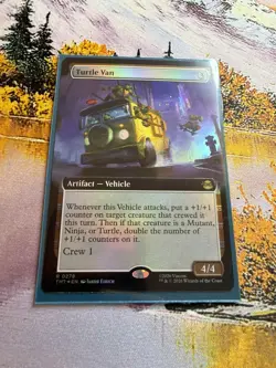Turtle Van - Foil - Extended Art Teenage Mutant Ninja Turtles MTG - Image 1