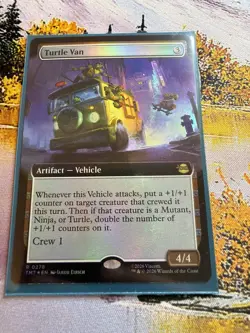 Turtle Van - Foil - Extended Art Teenage Mutant Ninja Turtles MTG - Image 4