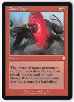 Chaos Warp (Retro Frame) R Commander: The Brothers' War 114 NM - Image 1