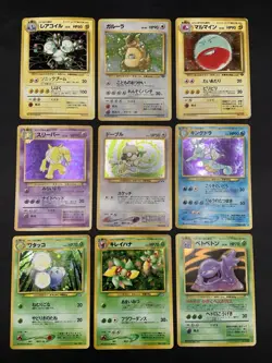 Vintage Holo Pokemon Card Lot - Japanese Vintage WOTC Holo Rare - Image 1