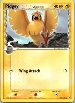 Pokemon TCG Pidgey δ 77/110 Holon Phantoms NM - Image 1