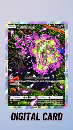 Spiritomb Full Art Space-Time Smackdown Pokemon TCG Pocket 1 Star ⭐ (English) - Image 1