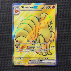 Ninetales ex 186/165 Full Art Scarlet & Violet 151 Pokemon English Near Mint - Image 1
