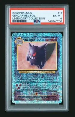 Pokemon Gengar Legendary Collection Reverse Holo 2002 11/110 PSA 6 - Image 1